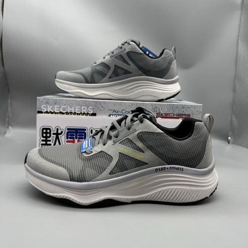 Skechers斯凯奇男鞋简约休闲运动D'Lux轻便减震透气跑步鞋232357