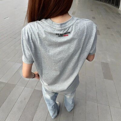恤何以至此半袖领口男款重磅正肩