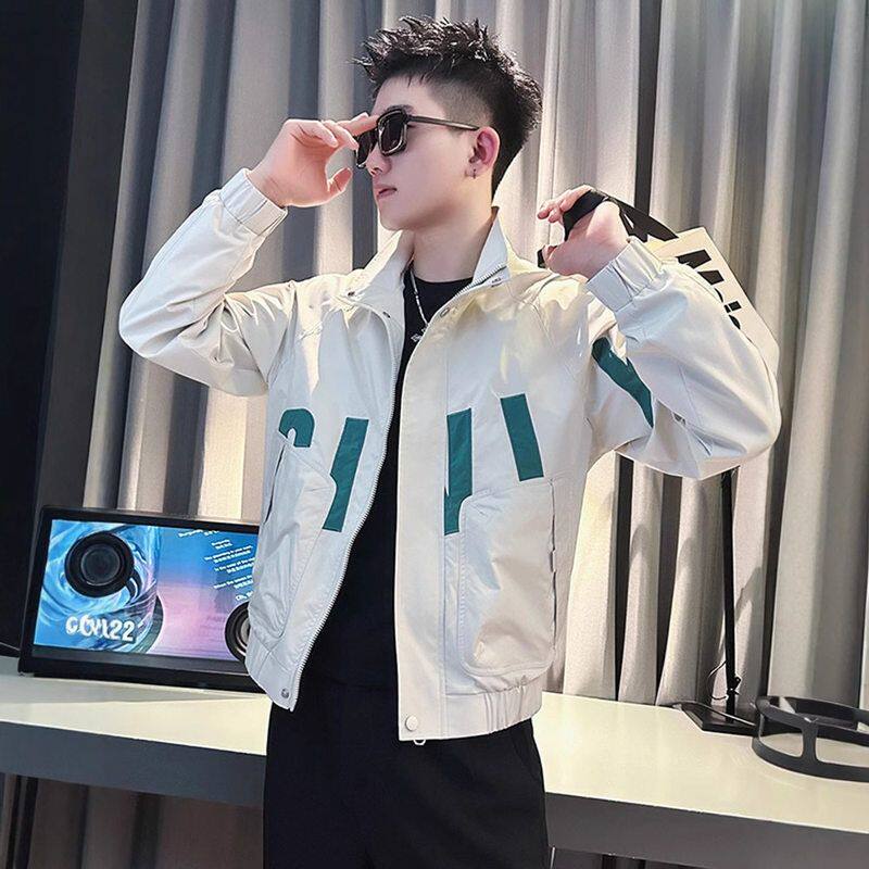 春秋男士2025高级感潮牌男款男装款外套上衣爆款痞帅衣服新款夹克