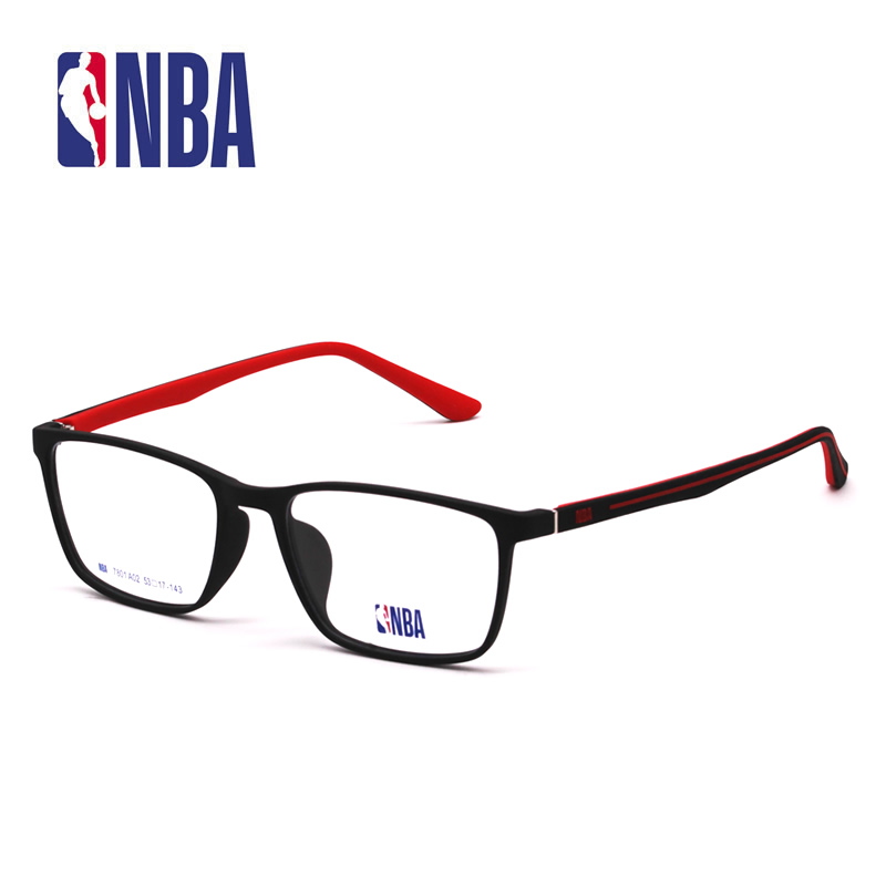 专柜正品NBA7801近视眼镜架黑框超轻运动篮球足球护目镜中性镜框