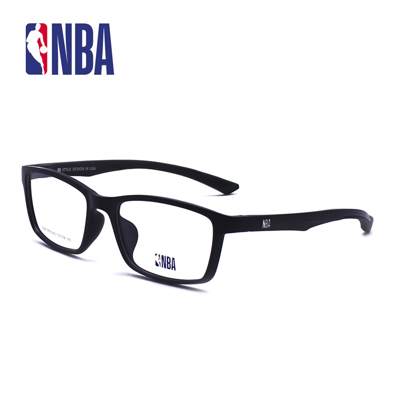 正品NBA7818近视眼镜架黑框男女眼镜框架超轻运动篮球足球护目镜