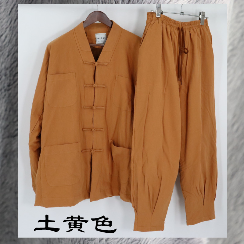 特卖僧服短褂棉麻套装秋冬季透气吸汗出家人小褂僧衣服男女寺院服