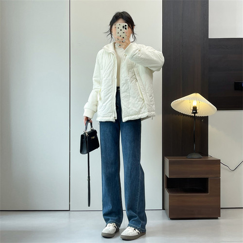 惠衣阁秋冬女立领棉衣短款棉袄韩版宽松休闲保暖棉服外套