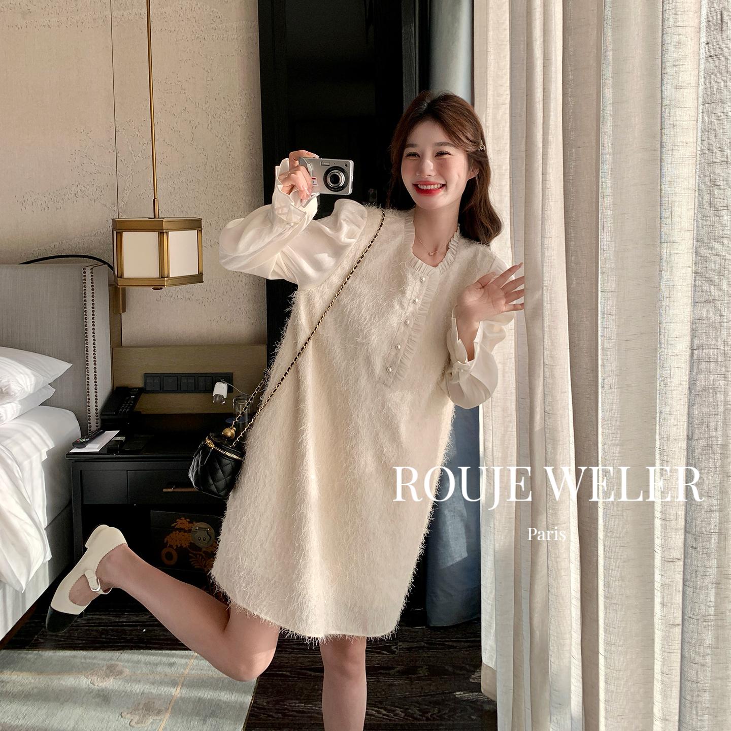 ROUJEWELER法式超火高级感连衣裙