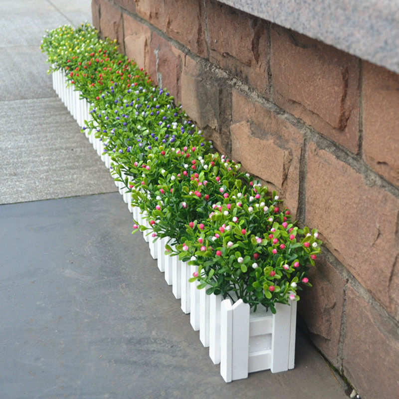 木栅栏套装饰品田园仿真绢花摆件客厅窗台人造塑料假花艺盆栽在类目 家居饰品, 花瓶/花器/仿真花/仿真饰品, 仿真花/假花中 - 来自Buy2taobao.com提供专业的淘宝代购服务