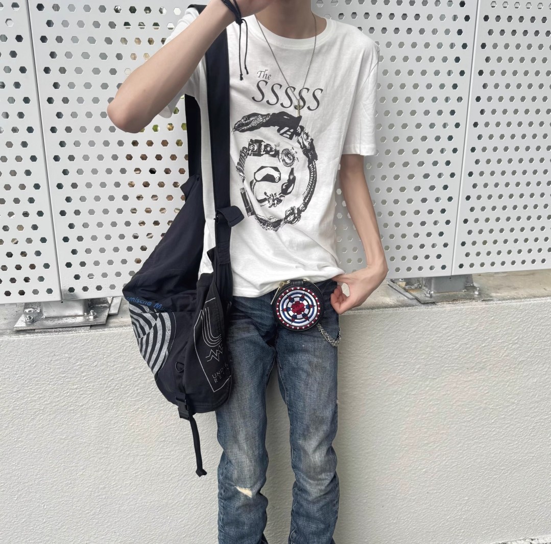 【现货秒发】非 undercover 06ss T期黑白蛇 tee纯棉短袖t恤上衣