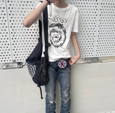 【现货秒发】非 undercover 06ss T期黑白蛇 tee纯棉短袖t恤上衣