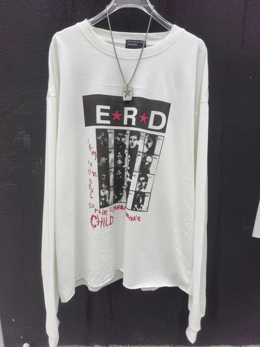 【现货】非ERD忧郁的富二代风格鼻血人像长袖 erd早期元素260g