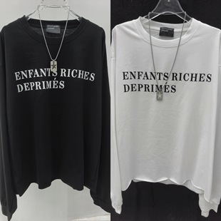 【现货】自主非ERD无破坏新款标语水洗宽松印花字母忧郁二代260g