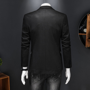 半里布-假模图2024男士休闲西装修身西服单西外套DX6953P185图片
