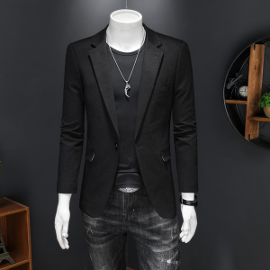 半里布-假模图2024男士休闲西装修身西服单西外套DX6953P185图片