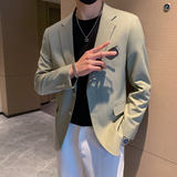 模特图男士休闲西装修身韩版西服单西外套F6921P165，男装西服，电商D216-1