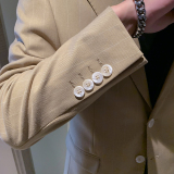 模特图男士休闲西装修身韩版西服单西外套F6923P165，男装西服，电商D216-1