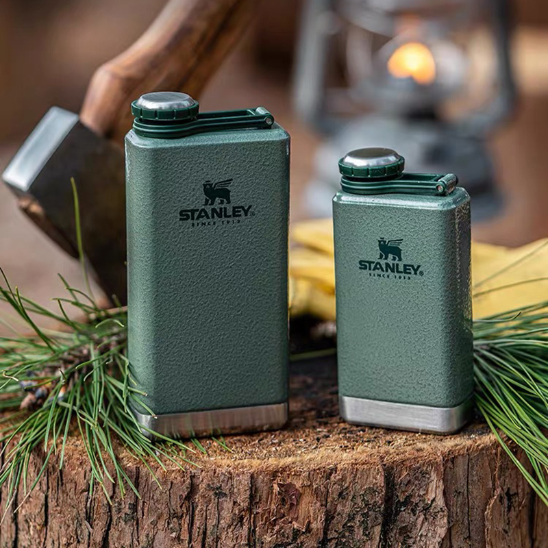 美国STANLEY史丹利酒壶304不锈钢户外便携随行带精致小酒瓶男礼物