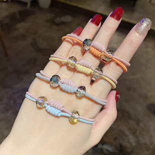 韩版 店 小香风发圈水晶小皮筋扎头发绳网红头绳饰品女发饰2元