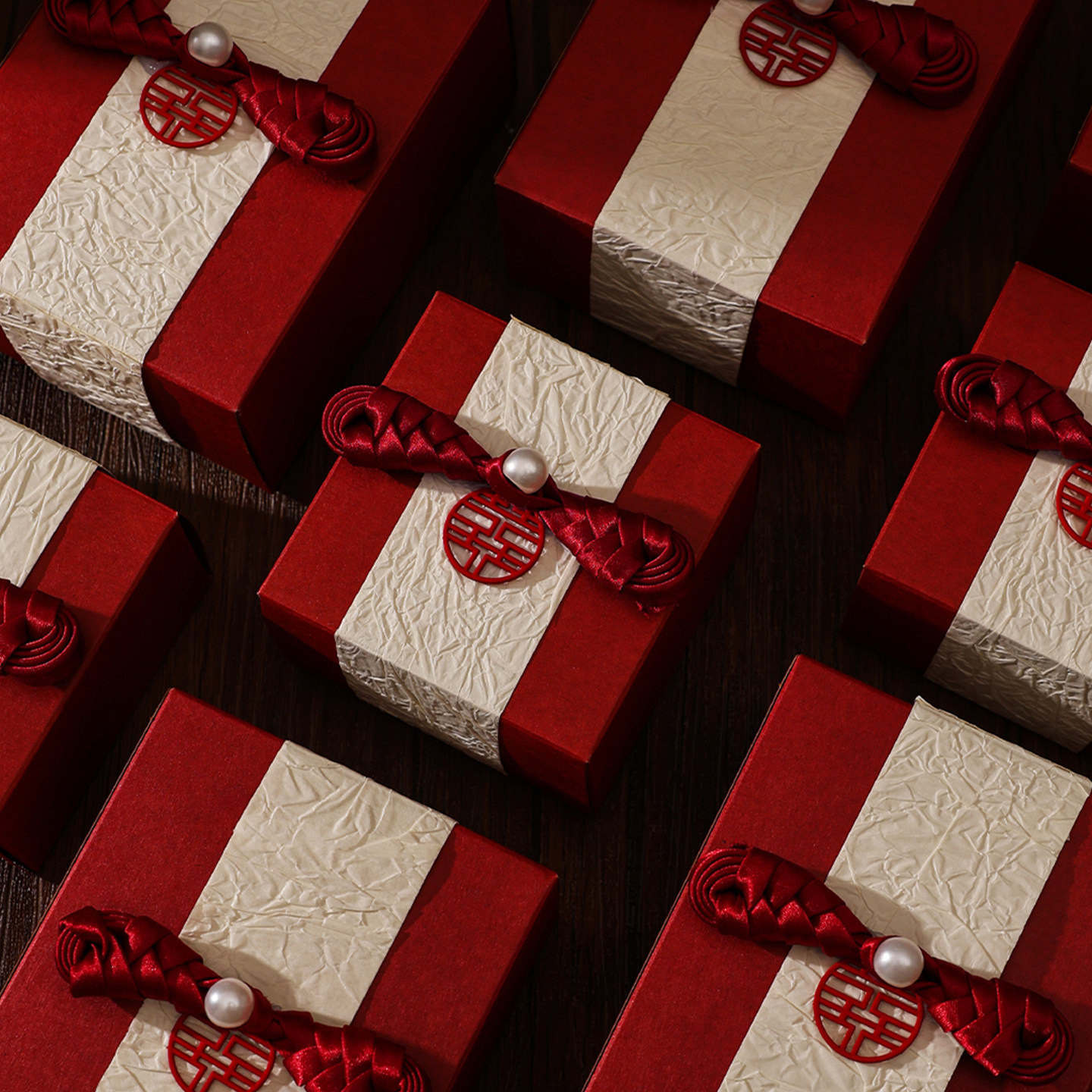 结婚喜糖盒2026新款中式糖果包装盒婚礼高级感喜糖盒子礼盒空盒