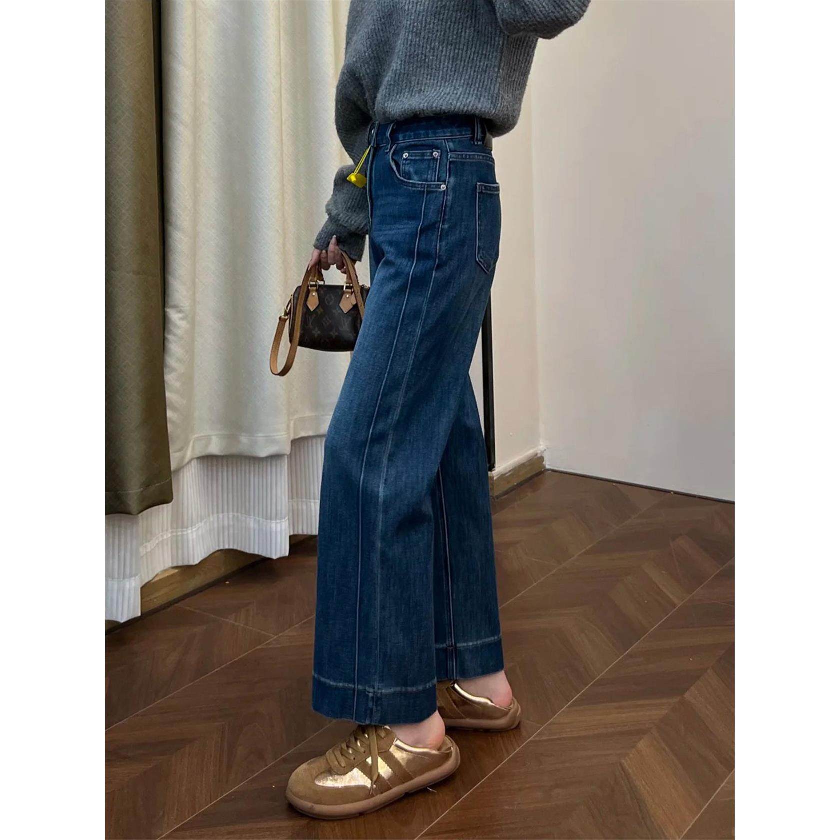 小个子裤子梨型身材粗腿宽胯直筒牛仔裤女大码胖mm显瘦九分烟管裤,个性定制/设计服务/DIY,棉服工装,淘宝优惠券,粉丝福利购,淘宝优惠卷