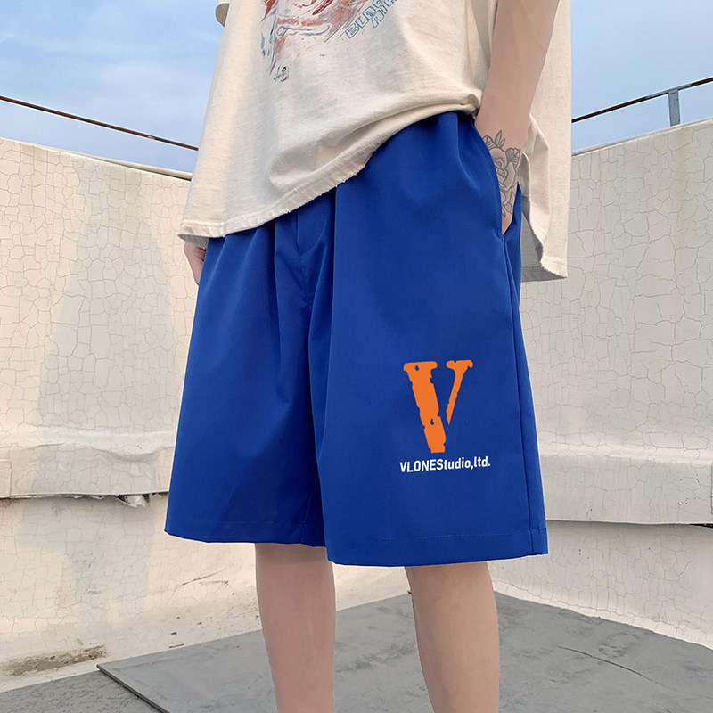 ！22夏季新款宽松大码港风橙色v短裤冰丝短裤DK1612   P20图片