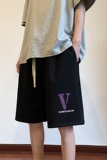 ！22夏季新款宽松大码港风紫色v短裤卫裤DK1711-P35控49，男装牛仔裤，星座508（原C305）