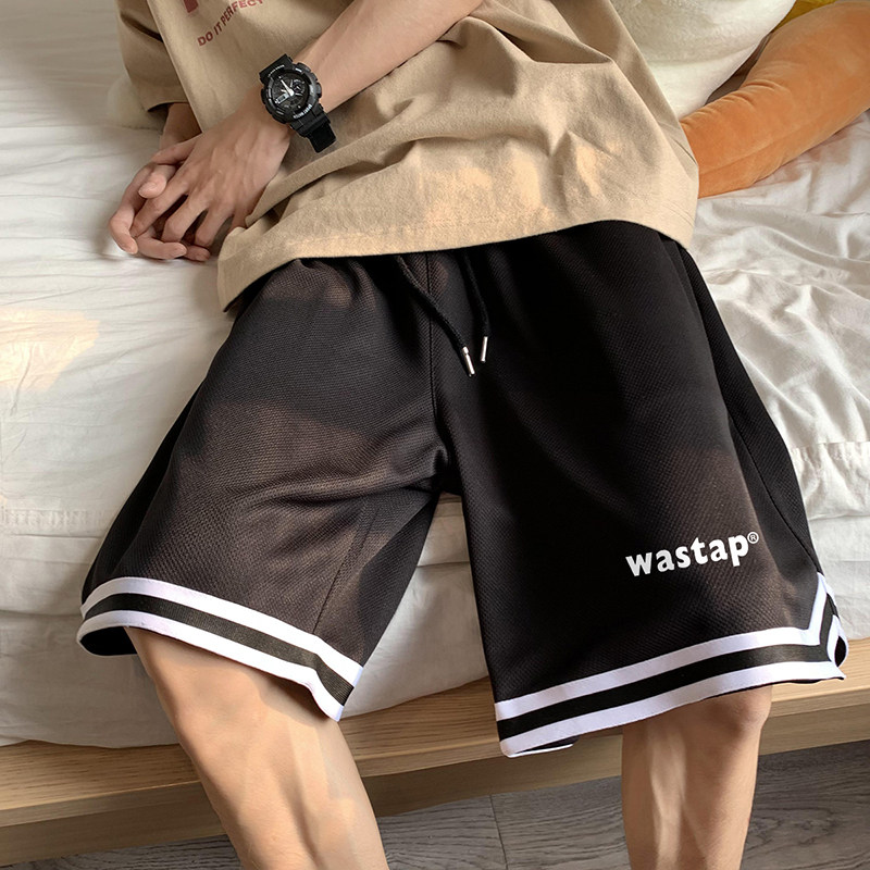 ！22夏季新款宽松大码港风wastap短裤篮球裤DK1909-P25控38,男装牛仔裤,星座508（原C305）