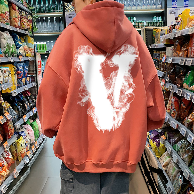 21秋季新款港风水墨V宽松大码OVERSIZE男女休闲连帽卫衣P40-控58,男装卫衣,星座508（原C305）