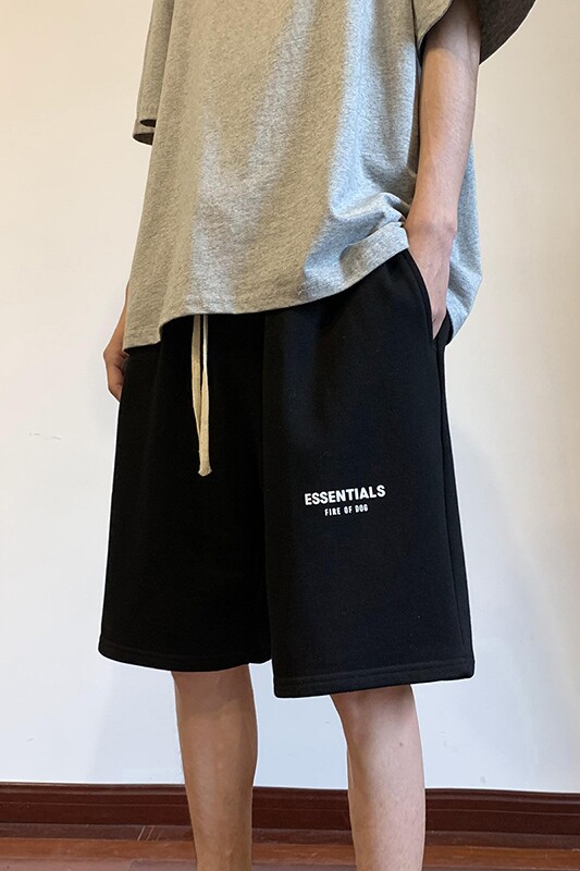 ！22夏季新款宽松大码港风ess字母短裤卫裤DK1701-P35控49,男装牛仔裤,星座508（原C305）