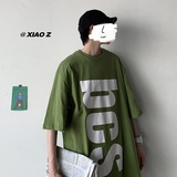 T59BCS字母港风几物风t恤短袖大码P25，男装T恤，星座508（原C305）