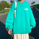 21秋季新款港风外景S东面宽松大码OVERSIZE加绒圆领卫衣P28-控39，男装卫衣，星座508（原C305）