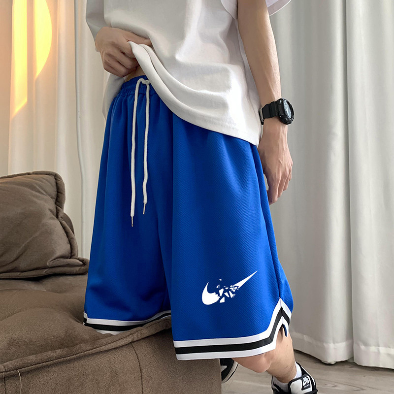 ！22夏季新款宽松大码港风斜√短裤篮球裤DK1903-P25控39,男装牛仔裤,星座508（原C305）