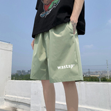 ！22夏季新款宽松大码港风wastap短裤冰丝短裤DK1609P20，男装牛仔裤，星座508（原C305）