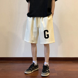 ！22夏季新款宽松大码港风大G字母短裤卫裤DK1717-P35控49，男装牛仔裤，星座508（原C305）