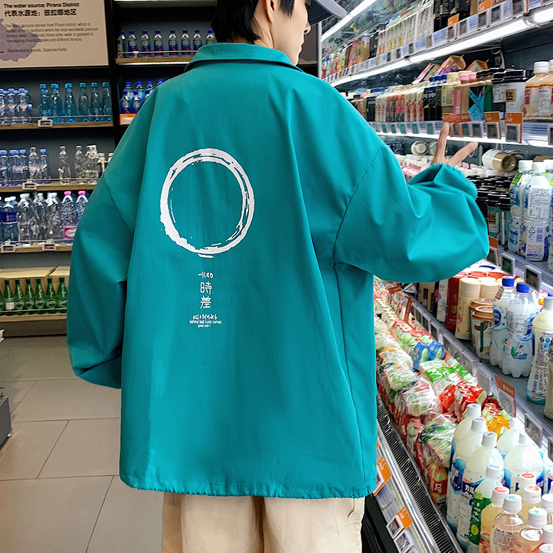 2024秋季新款港风时差宽松大码休闲教练夹克男女外套P50-控68,男装夹克,星座508（原C305）