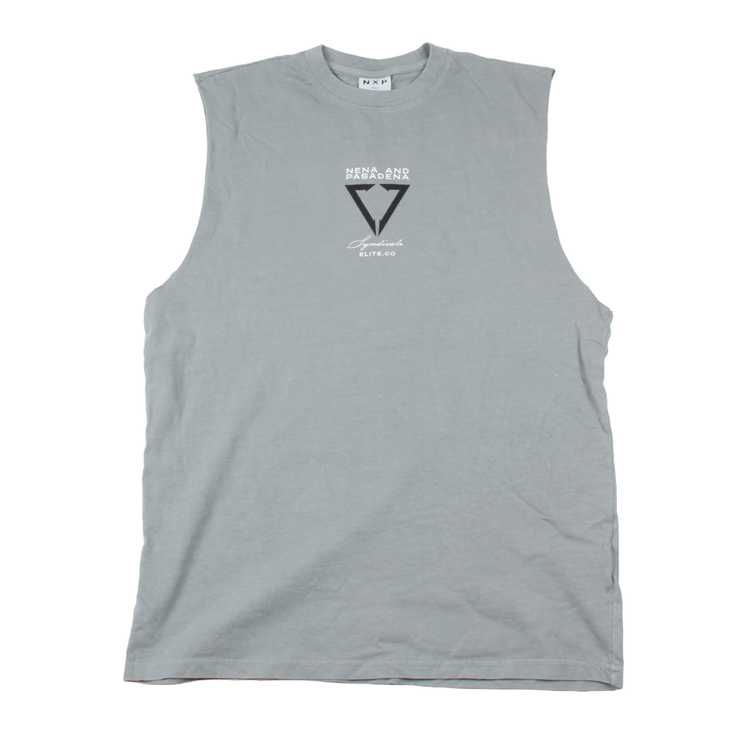 【次品处理】NXP三角形纯棉水洗无袖坎肩 外贸男宽松加胖加长背心