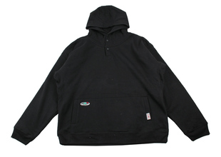 【双层加厚有残次】耐火厚实扣子领加绒保暖外贸男女连帽卫衣