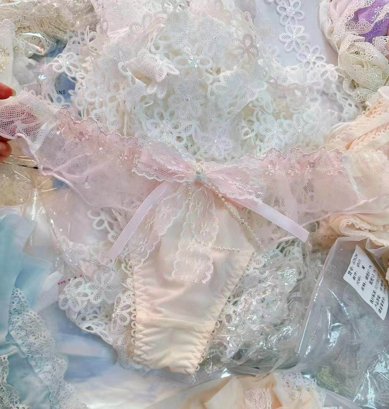 少女の私房浪漫日系冰丝新糖果珍珠刺绣珍珠女生T裤纯欲丁字裤,女士内衣/男士内衣/家居服,女丁字裤,淘宝优惠券,粉丝福利购,淘宝优惠卷