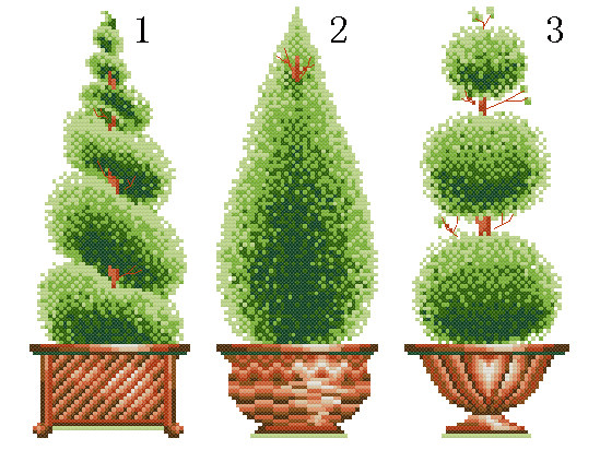 小小鱼dmc绣线 b276 花卉步步高升3幅小树精准印花印布十字绣套件