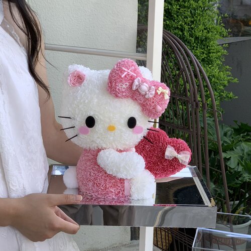 情人节生日礼物KT凯蒂猫永生花束