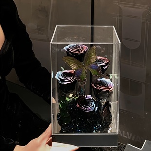 七夕情人节告白礼物永生花蝴蝶花园送女友闺蜜老婆生日纪念日求婚