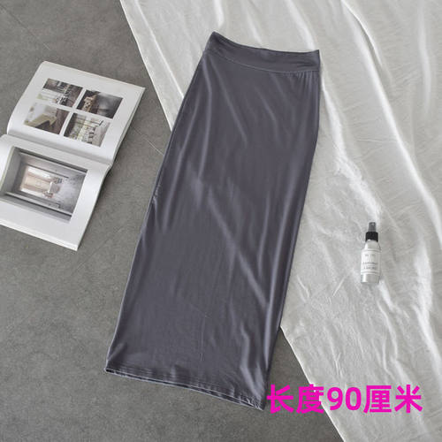 性感女人味复古直筒裙舒适弹力修身女式过膝显瘦包臀裙中长半身裙