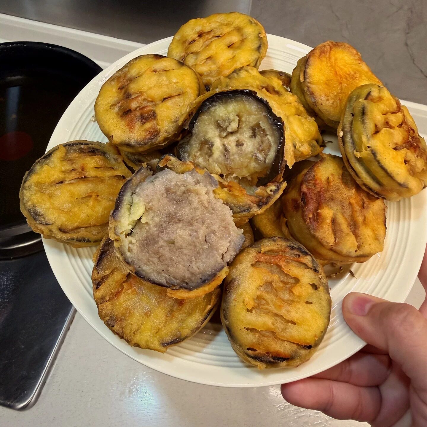茄盒即食预制菜炸茄子半成品