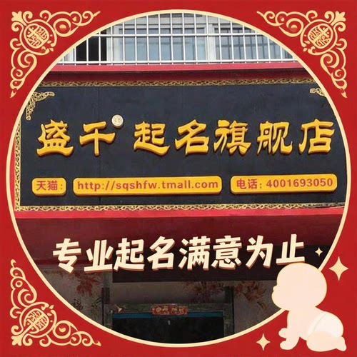 盛千人工起名取名字宝宝起名新生婴儿宝宝成人改名公司店铺品牌