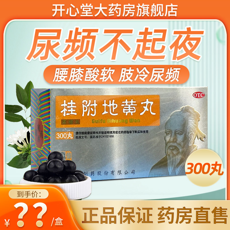 【仲景】桂附地黄丸(浓缩丸)0.375g*300丸/盒温补肾阳腰膝酸软肾阳虚补肾消渴