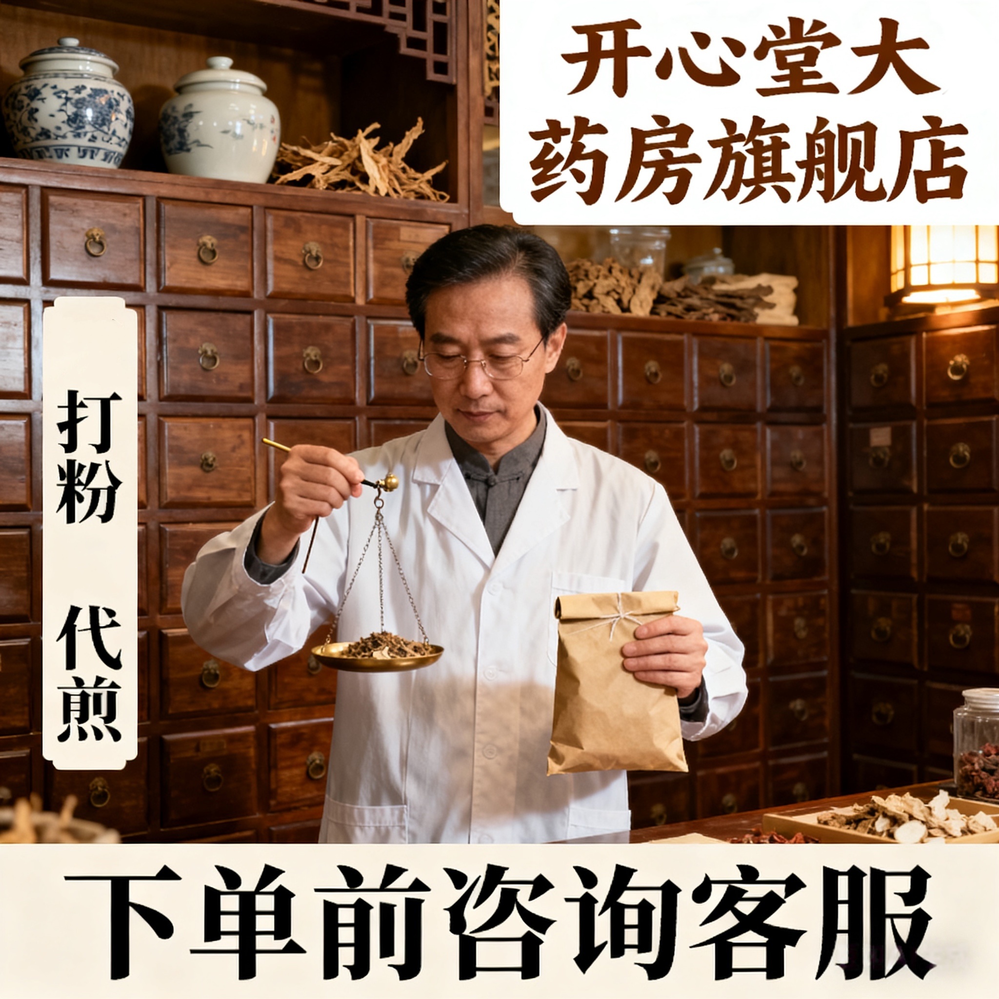 中药抓方材店铺实体店品质中药材专卖批发中草药材市场大全按方