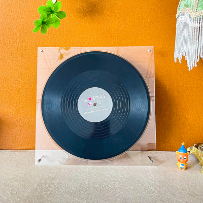 12寸黑胶唱片展示相框挂墙装裱框CD音乐专辑珍藏收纳框架收纳支架