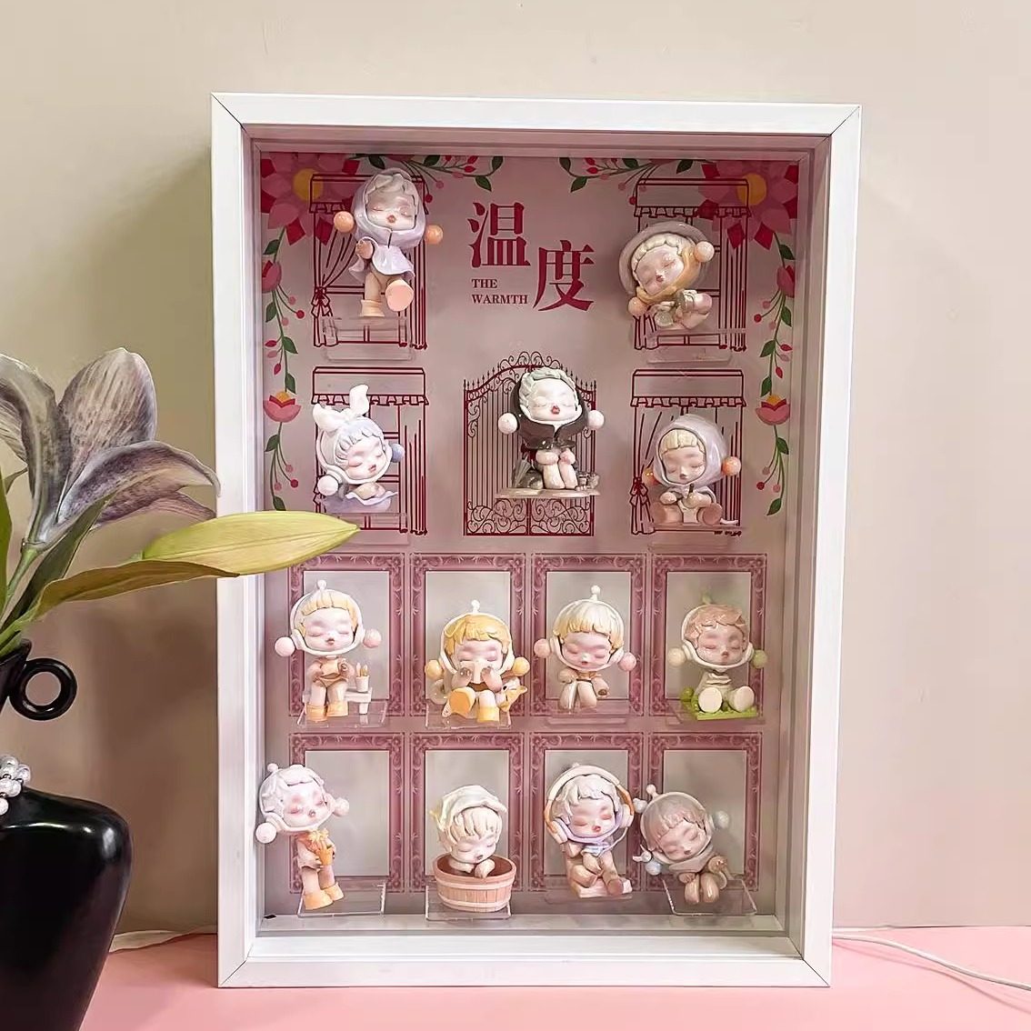 SP8系列温度盲盒主题场景展示盒收纳展示框灯光立体中空画框