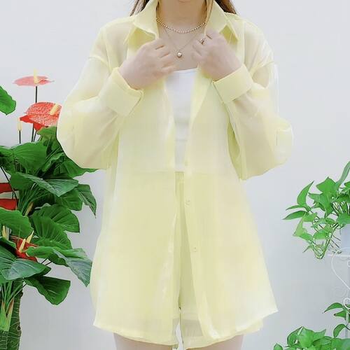 长袖冰丝开衫防晒韩版宽松