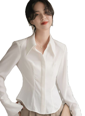 又飒又欲 气质女人味性感收腰显瘦衬衫女2025春夏新款长袖上衣女