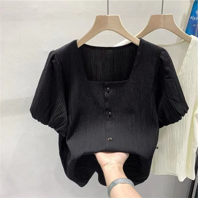 短袖小衫气质显瘦百搭上衣潮