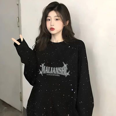 外穿慵懒风潮牌美式高街黑