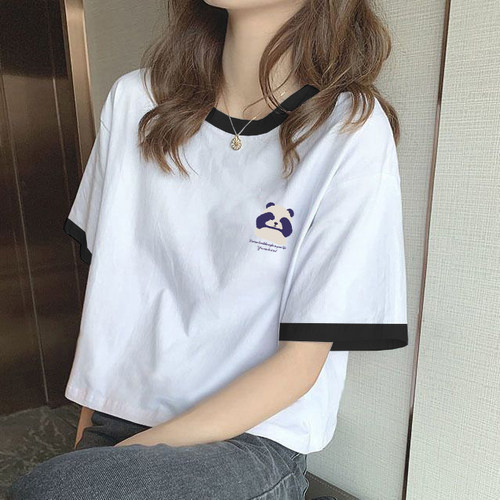 半袖潮牌韩版短款T恤女